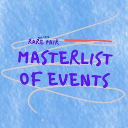 masterlist of events